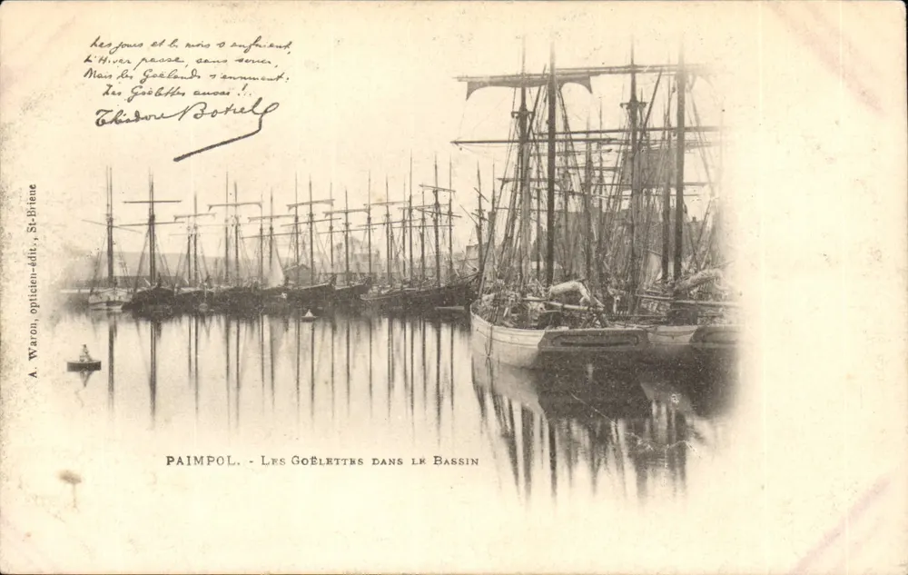 Paimpol — Die Schooners im Hafen — A. Waron, Optiker-Verleger, St-Brieuc - Vorderseite