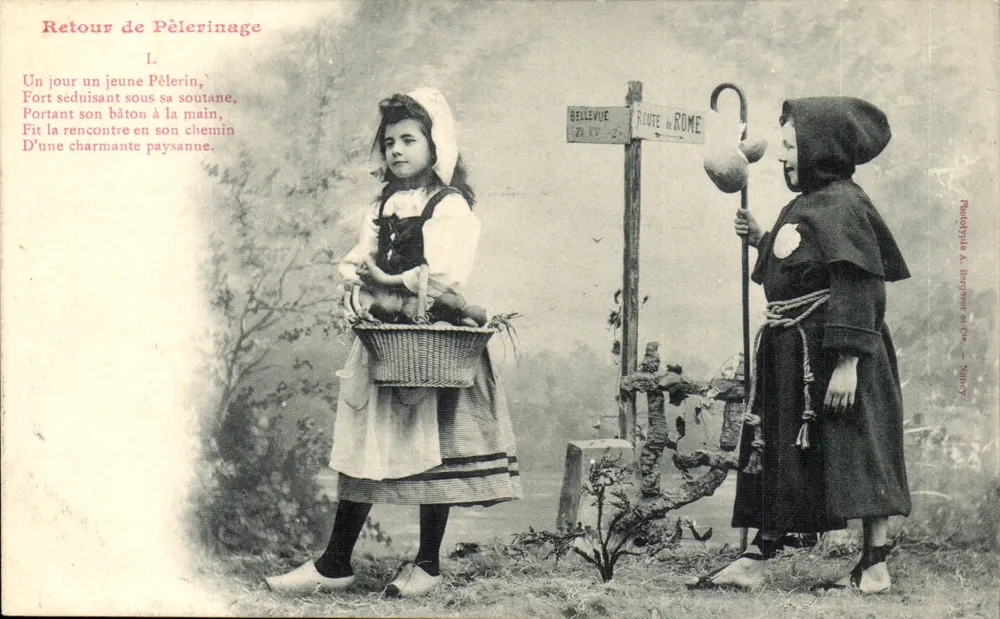 Rückkehr vom Pilgern — Pilger-Szene in Bellevue — Fotografie A. Borrero in Dijon - Vorderseite