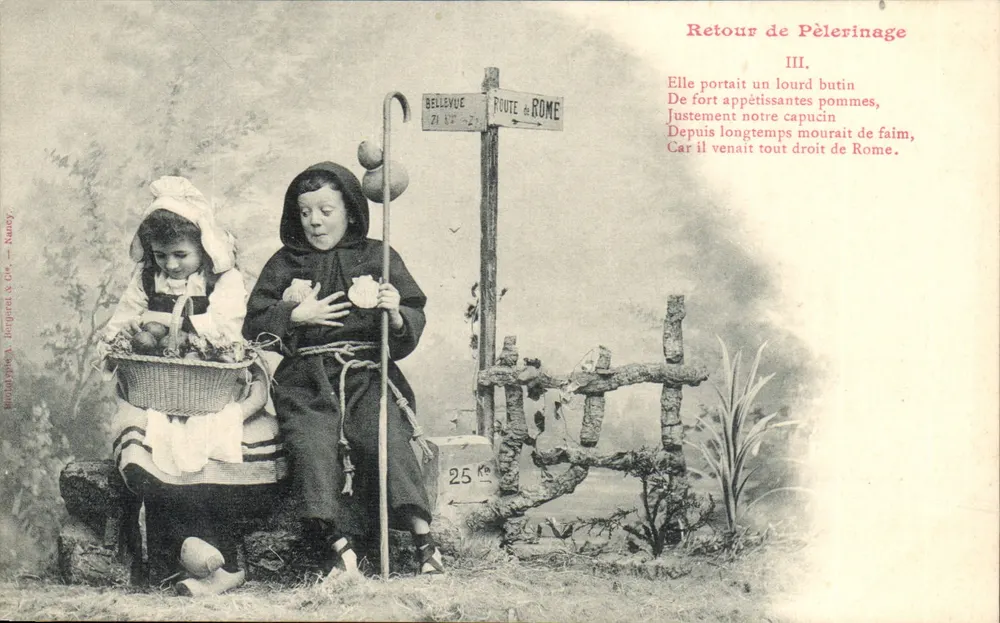 Rückkehr vom Pilgergang — III — Phototypie A. Bourgret & Cie — Nauvy - Vorderseite