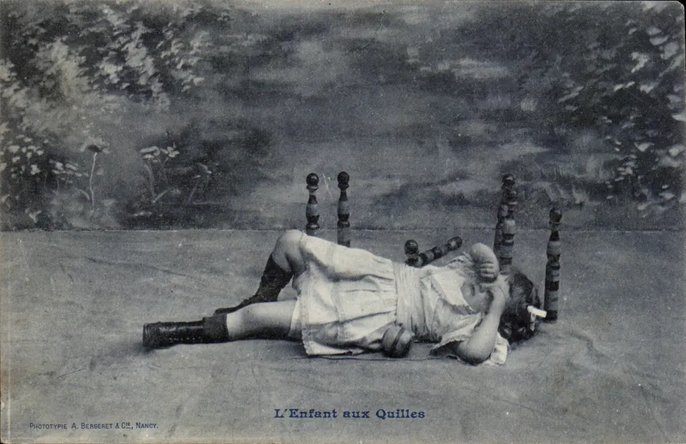 Das Kind mit den Kegeln — Phototypie A. Bergeret & Cie, Nancy - Vorderseite