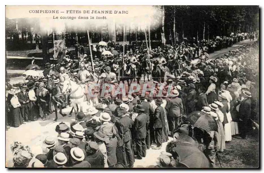 Compiègne — Feste zu Ehren von Jeanne d'Arc — Der Zug durch den Wald - Vorderseite