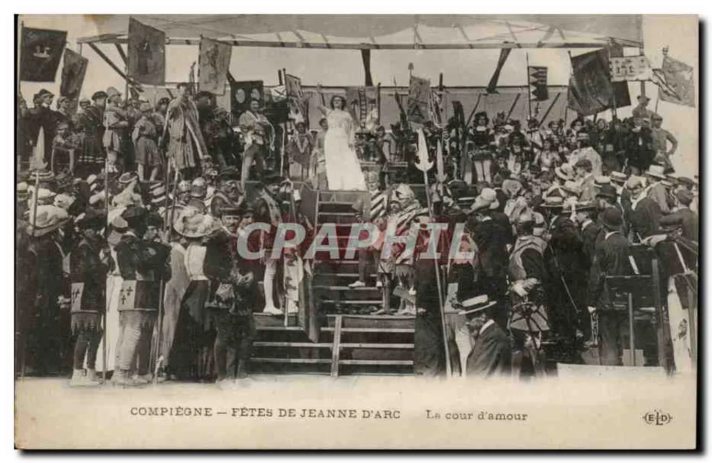 Compiègne — Festa de Joana d'Arc — A corte do amor - Frente