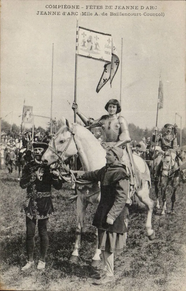 Compiègne - Feierlichkeiten zu Ehren von Jeanne d'Arc — Mile A. de Baillencourt-Courcol - Vorderseite