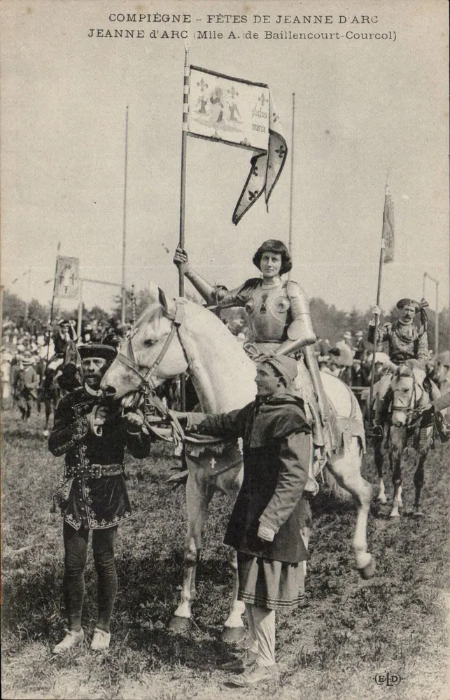 Compiègne - Feste zu Ehren von Jeanne d'Arc — Mile A. de Baillencourt-Courcol - Vorderseite