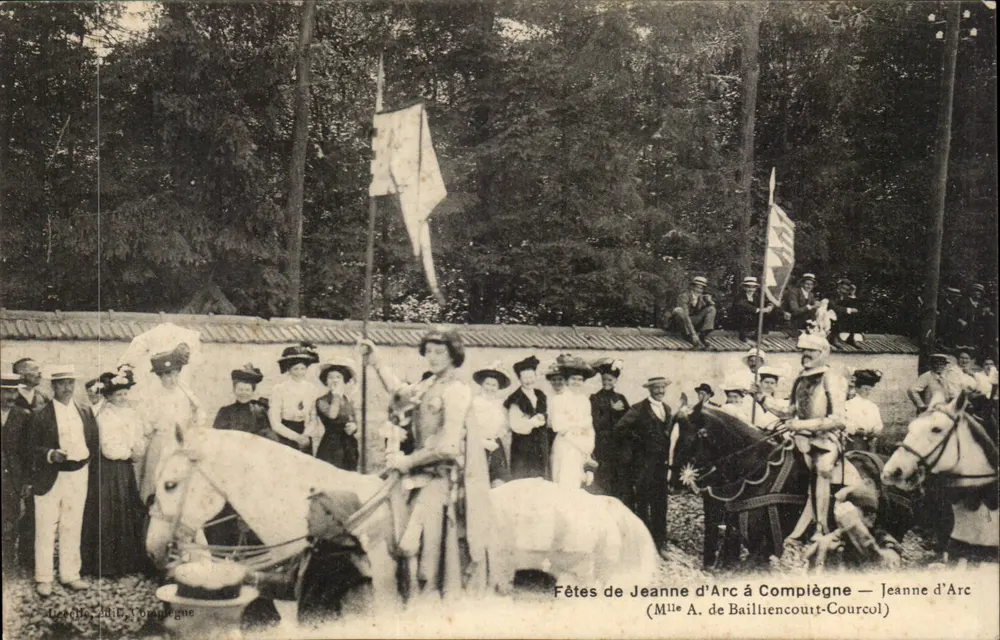 Feste von Jeanne d'Arc in Compiègne — Jeanne d'Arc (Fräulein A. de Bailliencourt-Courcol) - Vorderseite