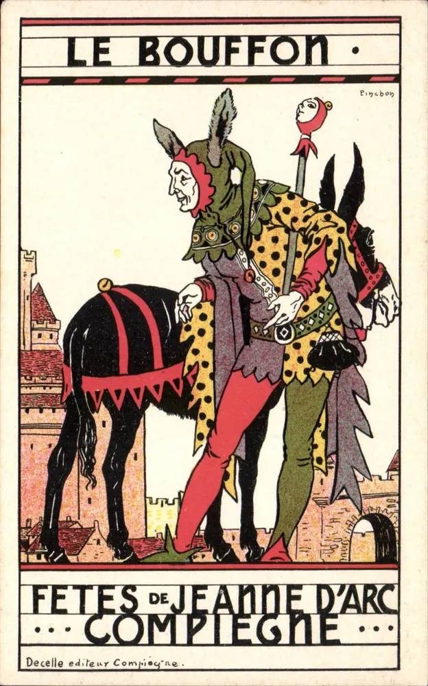 Der Clowner — Feste der Jeanne d'Arc — Verlag Decelle Compiègne - Vorderseite