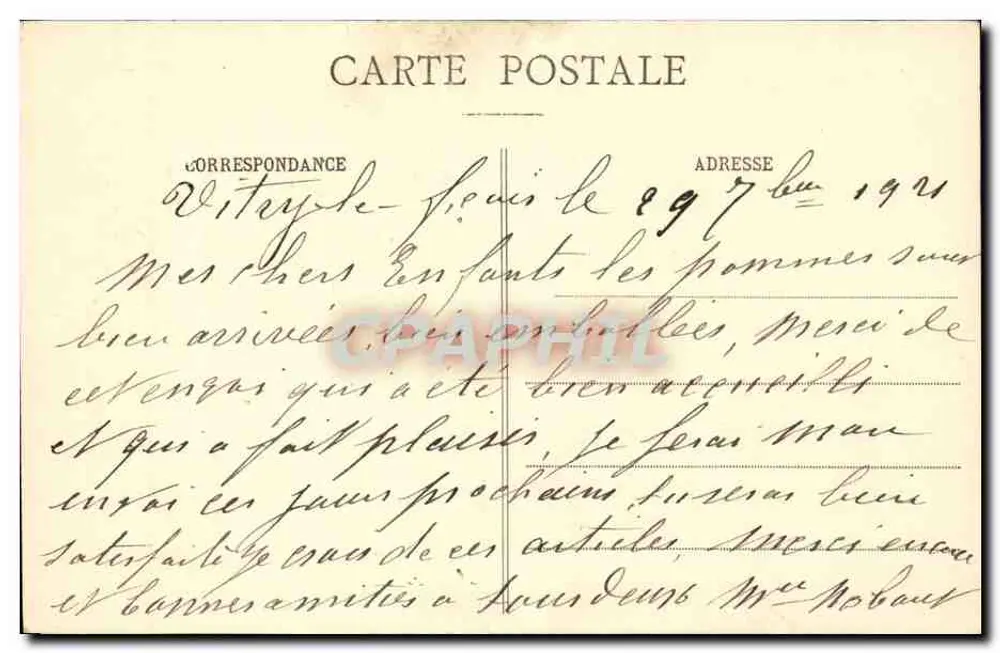 Frau im traditionellen Kleid — Auvergne — Bongé, rue de l'Éden, Clermont-Ferrand - Rückseite