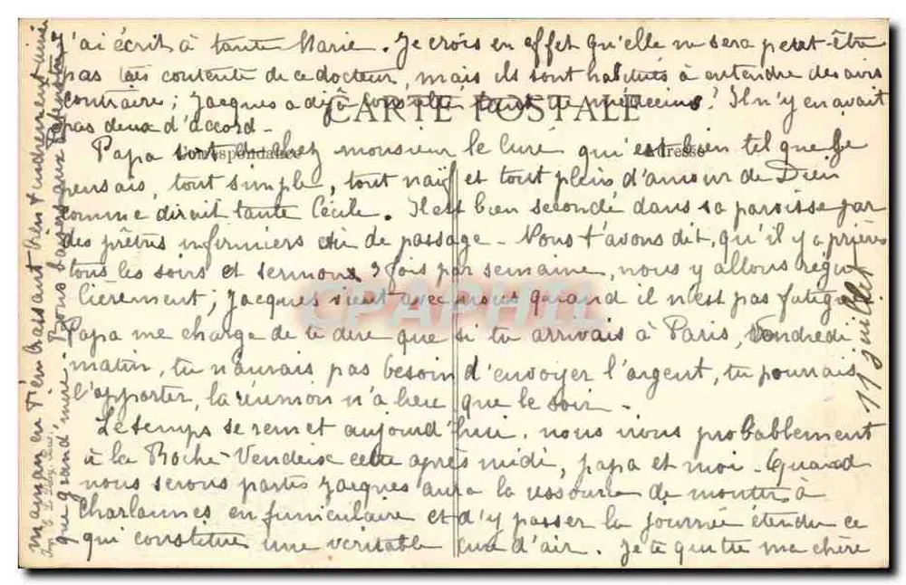 Pittoreske Auvergne — Ein Alter — E.D. n°31 - Rückseite