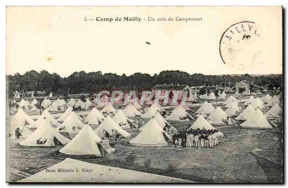 Camp de Mailly — Ein Eckbereich des Lagerplatzes — Militärbazar A Nieps - Vorderseite