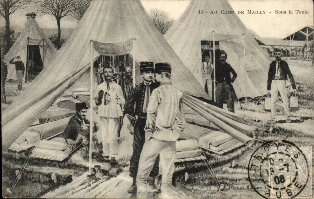Camp de Maillé - Unter der Zelt — Militär-Buchhandlung Gubub - Nr. 19 - Vorderseite