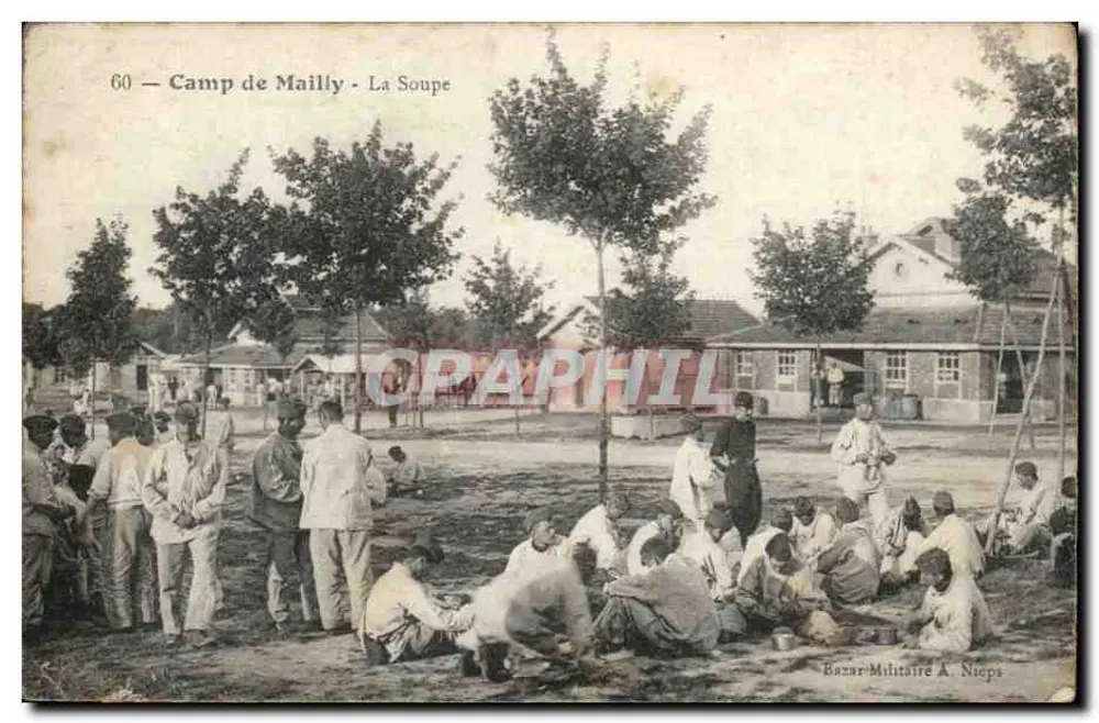 Campo de Mailly - A Sopa — Bazar Militar A. Nieps, n°60 - Frente