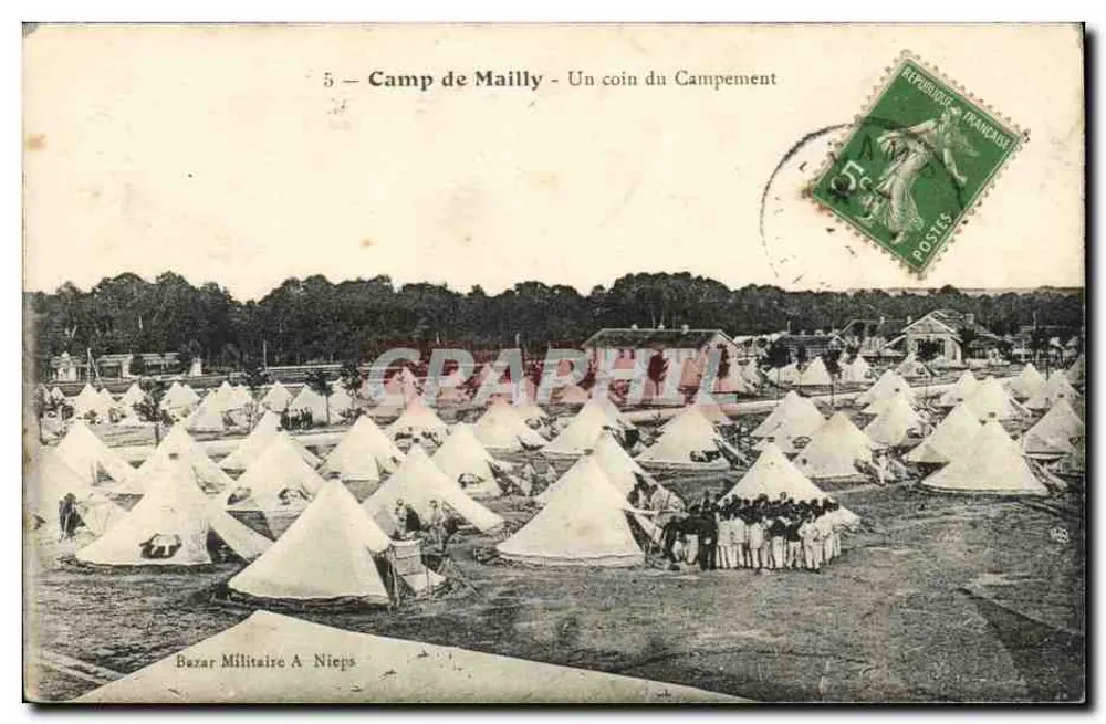 Camp de Mailly — Ein Eckbereich des Lagerplatzes — Militärbazar A Nieps - Vorderseite