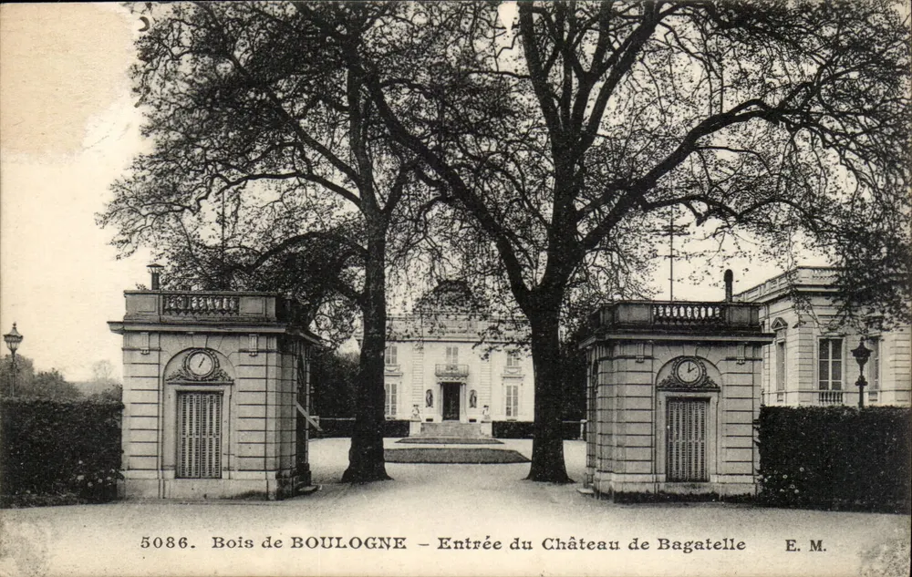 Bois de Boulogne — Eingang zum Schloss Bagatelle — E.M. n°5086 - Vorderseite