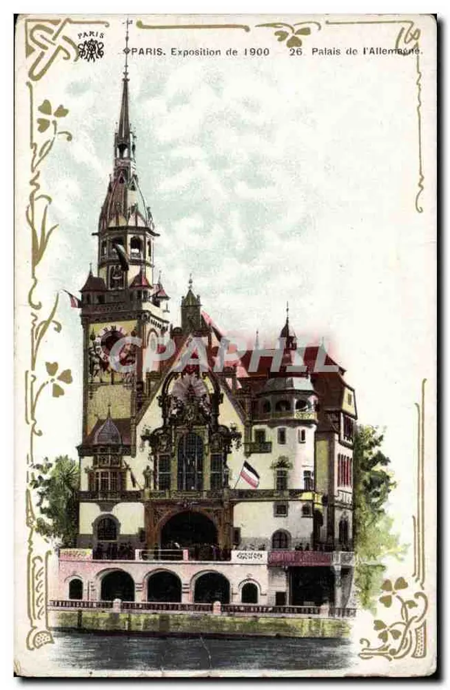 Palast Deutschlands — Ausstellung 1900 — Paris - Vorderseite