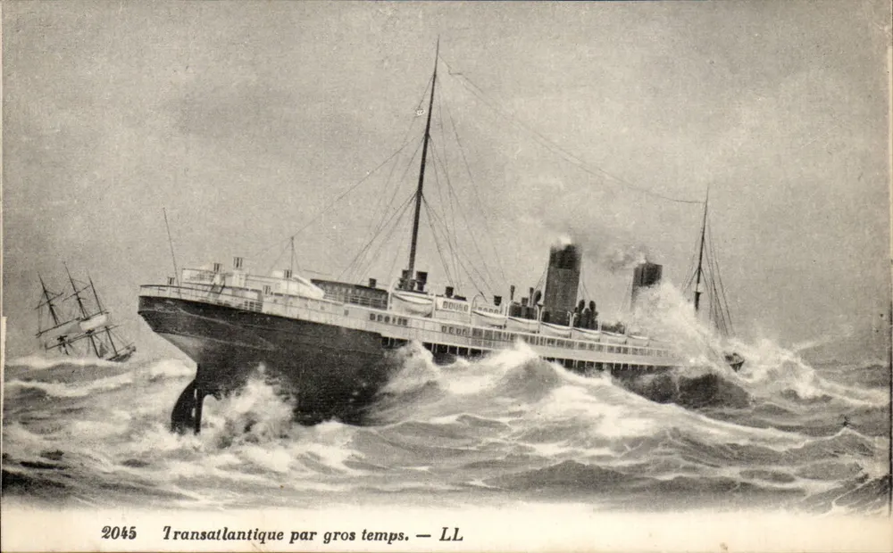 Transatlantisch bei stürmischem Wetter — LL — Nr. 2045 - Vorderseite