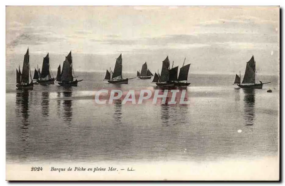 Fischboot auf See — LL — Imp. Levy Fils & Cie, Paris - Vorderseite