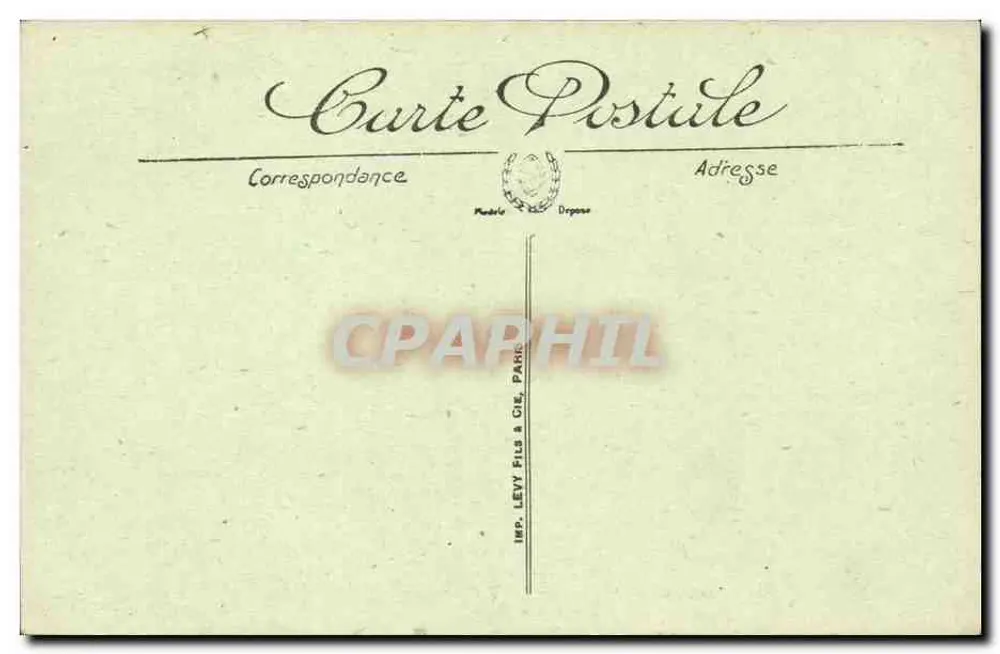 Fischboot auf See — LL — Imp. Levy Fils & Cie, Paris - Rückseite