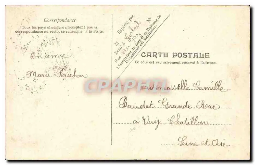 Mädchen, das mit Blumen spielt — Frohe Ostern — V.P. PARIS - Rückseite