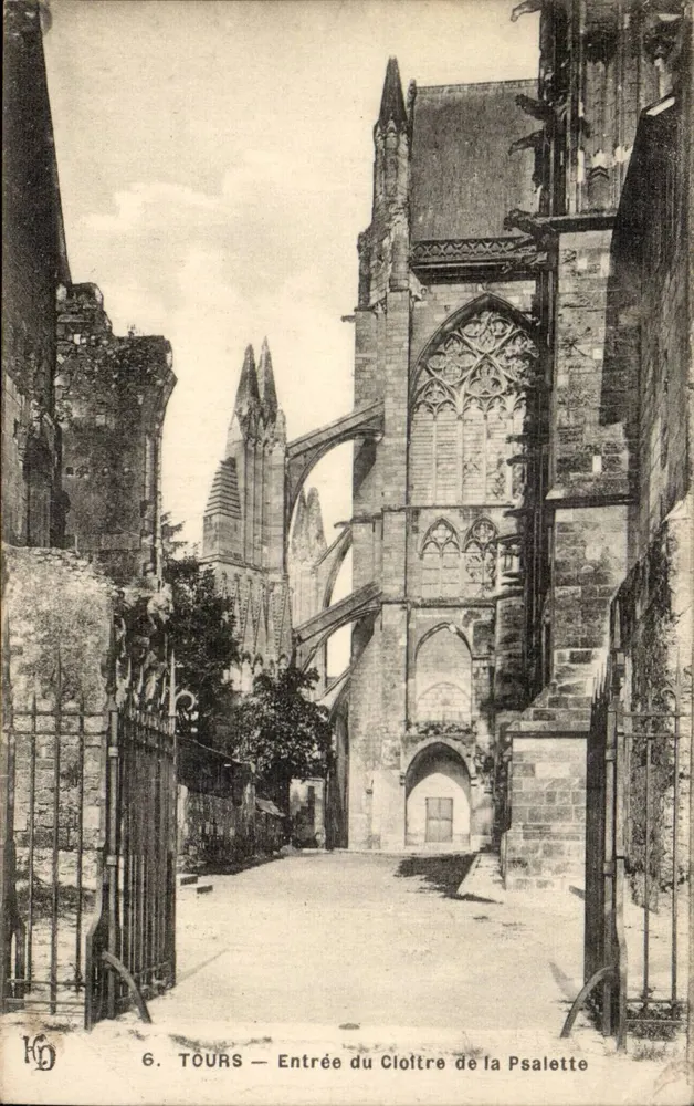 Tours — Eingang zum Klausurgebäude der Psalette — KD - Vorderseite