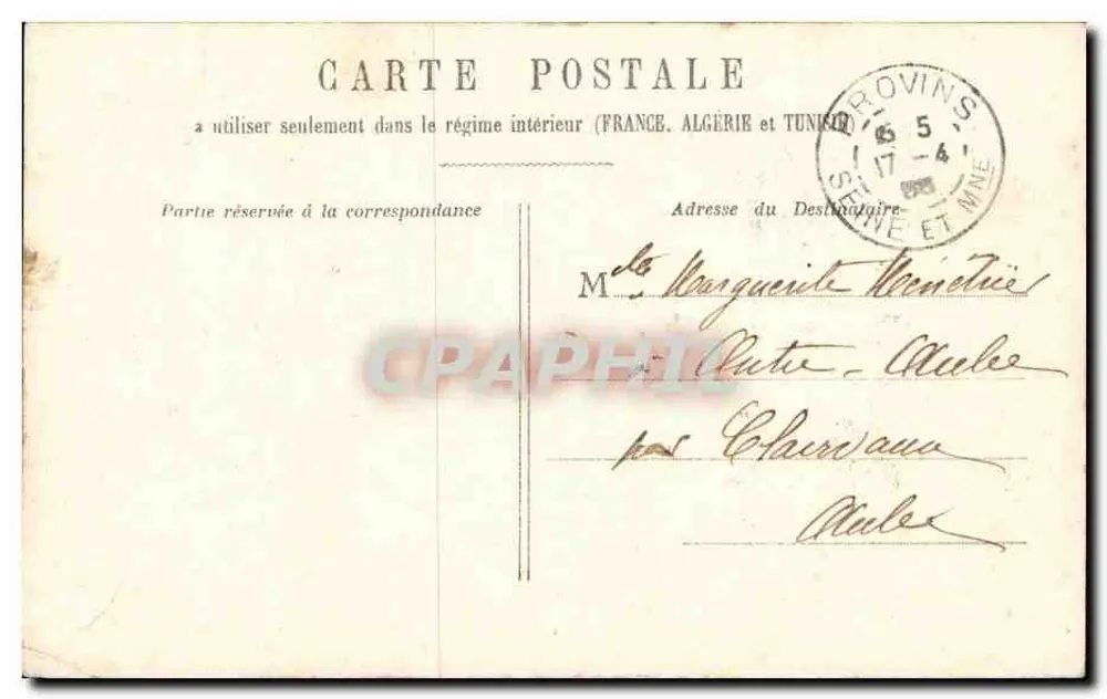 Arbeiter von einem Brief überrascht — Provins — Nr. 55 - Rückseite