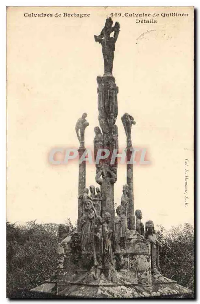 Calvary von Quillinen — Details — Cal. F. Homont, S.-B. - Vorderseite