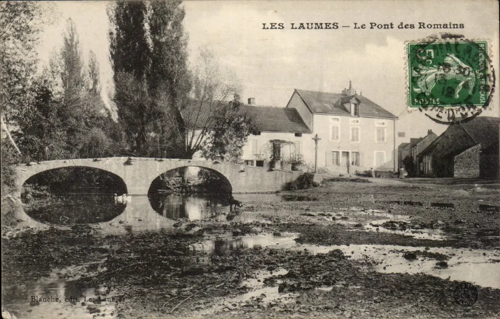Les Laumes — O Ponte dos Romanos — Blanche, edição Les Laumes - Frente