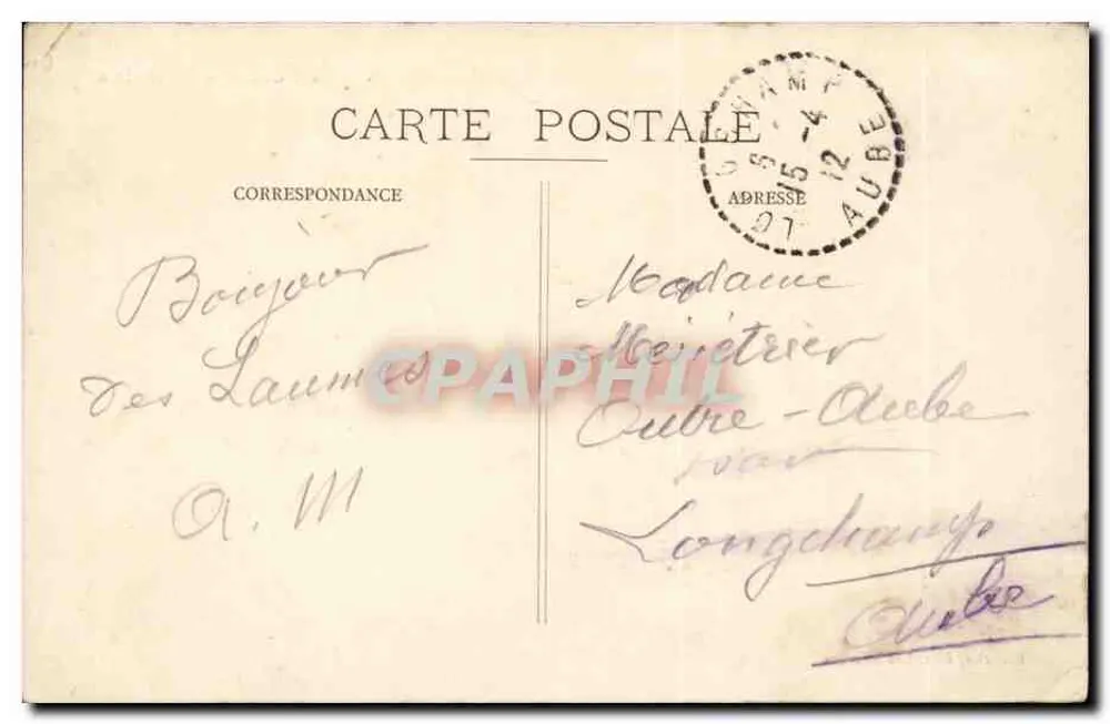 Les Laumes — O Ponte dos Romanos — Blanche, edição Les Laumes - Verso