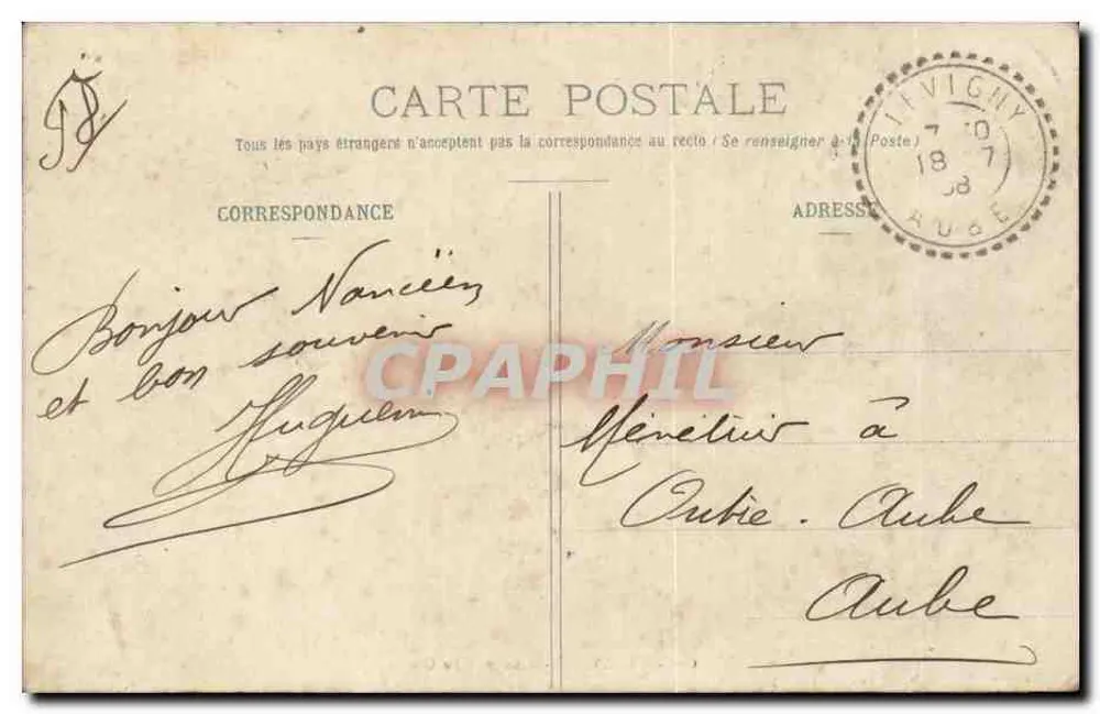 NANCY - St-Mansuy - A Gruta — Imprimaries Réunies, Nancy, n°129 - Verso