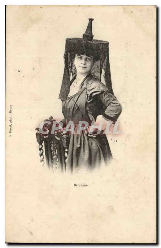 Mulher em traje elegante — Bressane, Bourg — D. Duval, fot. Bourg - Frente