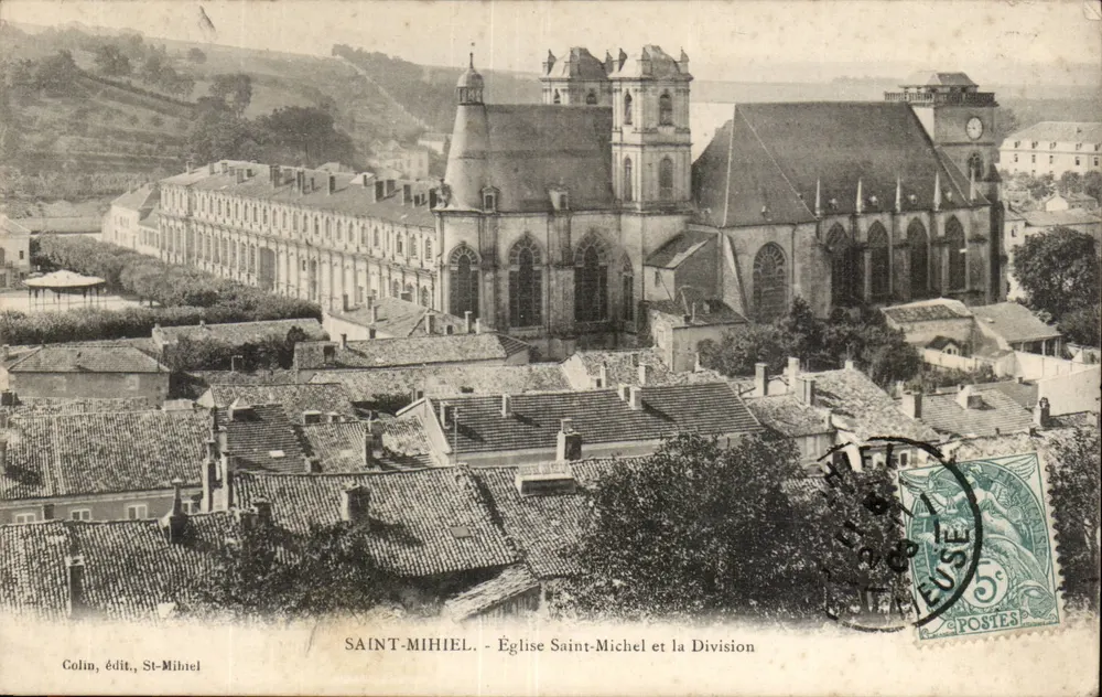 Saint-Mihiel — Kirche Saint-Michel und die Division — Colin, Verlag, St-Mihiel - Vorderseite