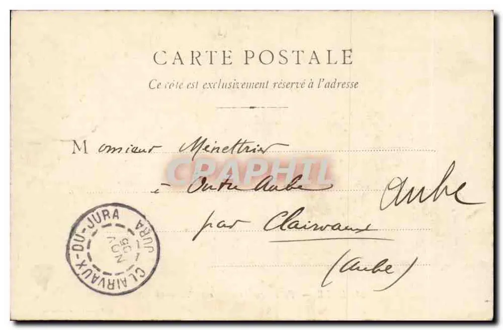 Dole — Ponte Romano Antiga Papelaria — B. F. Chalon-saône - Verso
