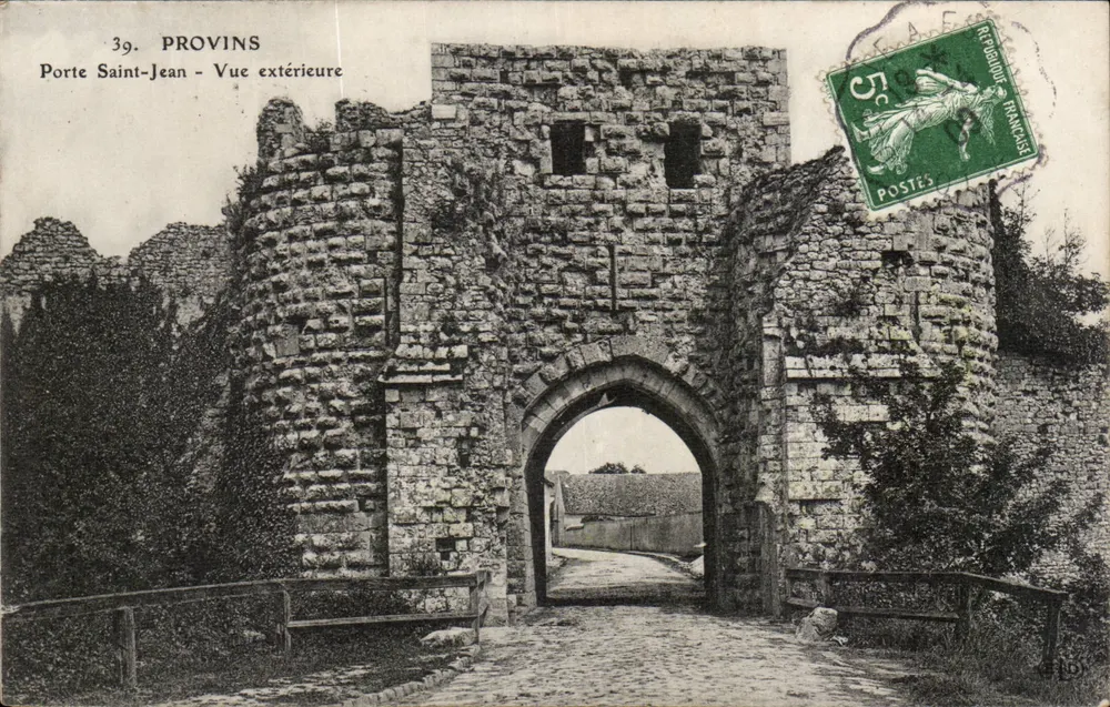 Provins — Tor Saint-Jean — Aussicht von außen — Verlag R. Bégaud, Nr. 39 - Vorderseite