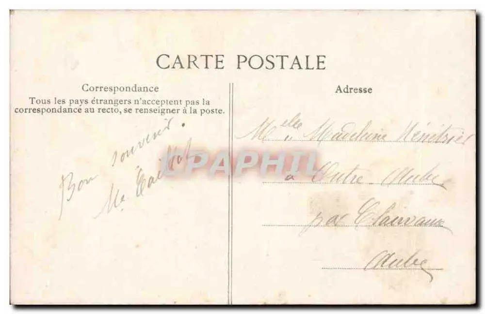 Provins — Tor Saint-Jean — Aussicht von außen — Verlag R. Bégaud, Nr. 39 - Rückseite