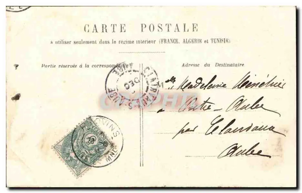 Jogos de papel — Ela — Você é um mentiroso, eu sei que você notou a pequena princesa — B. Veaux, 28 X 4 1904 - Verso