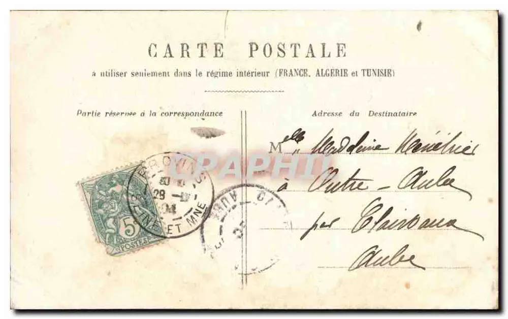 Crianças em traje folclórico — cena de brincadeira — Editor E.P.Y. n° 1904 - Verso