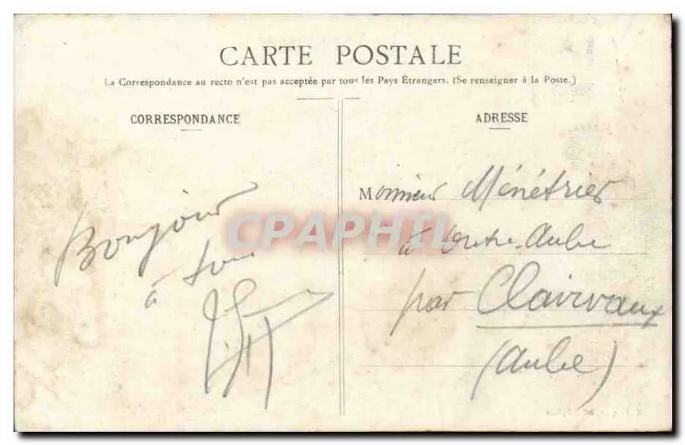 ÉPINAL - Passeio do Cours — E. Jacques, editor, Épinal - Verso