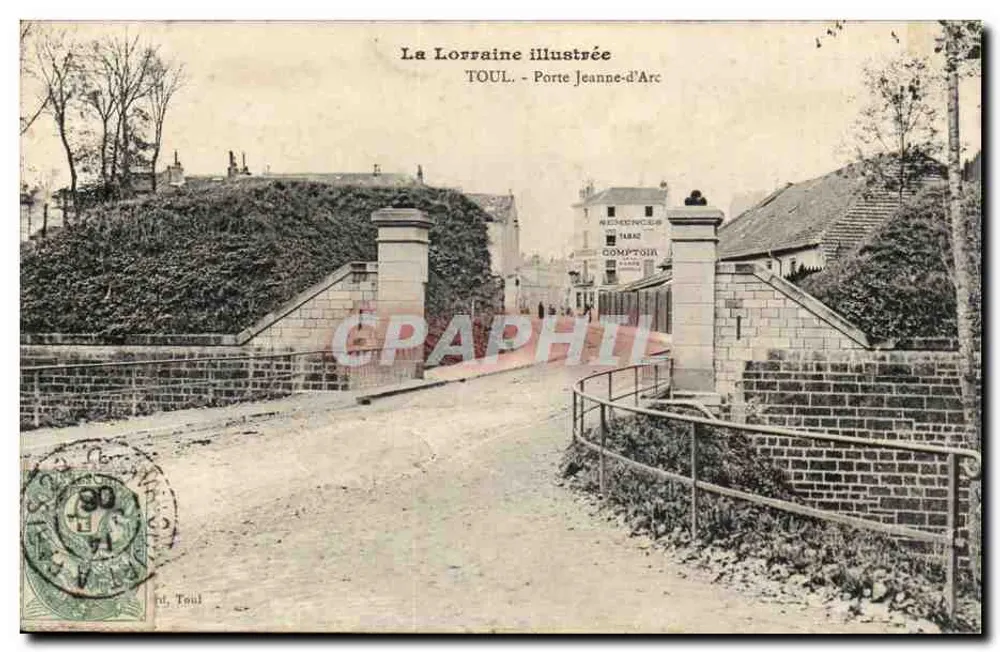 Toul - Porta Jeanne-d'Arc — La Lorraine illustrée, editor Toul - Frente