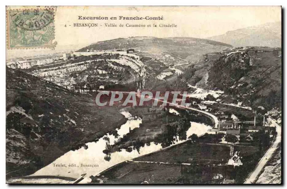 Besançon - Vallée de Casamène und die Citadelle — Excursion en Franche-Comté, Verlag Teuulet, Besançon - Vorderseite