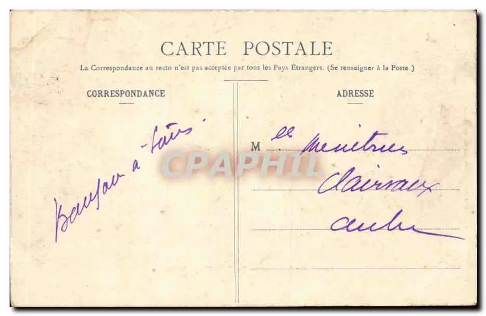 Camp de Châlons - Entrée de l'Hôpital Militaire — Librairie Militaire Guérin, Mourmelon - Verso