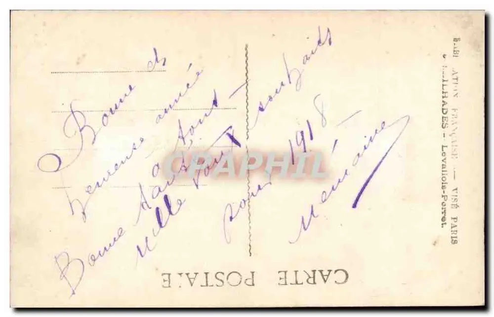 Junge Frau in rosa und grüner Robe — mit Blumenstrauß — Verlag Idéa, Nr. 314 - Rückseite