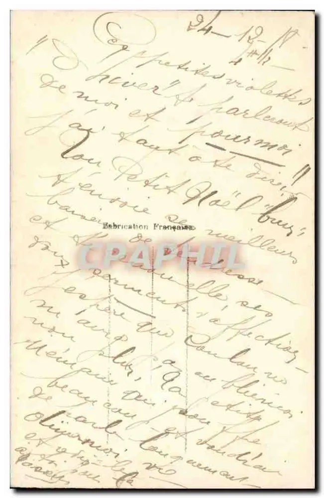 Mata de violetas — editor E.M. n°517 - Verso