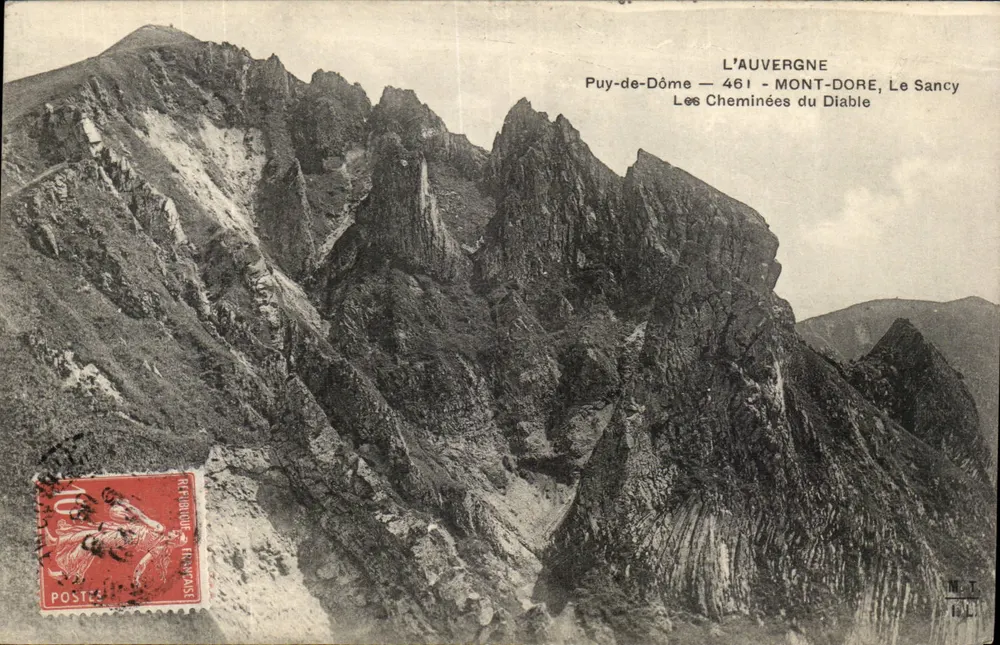 Die Teufelschimney — Puy-de-Dôme — 461 — Mont-Dore, Le Sancy — Auvergne - Vorderseite