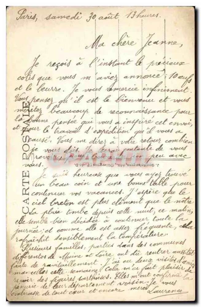 Le Mont-Dore — Das Hotel du Nord aus dem Park gesehen — G. D'O, n° 6096 - Rückseite