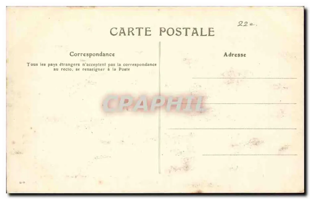 Le Mont-Dore — Kreuzung der Straße von Clermont und der Straße von La Bourboule — Verlag J. Issue - Rückseite