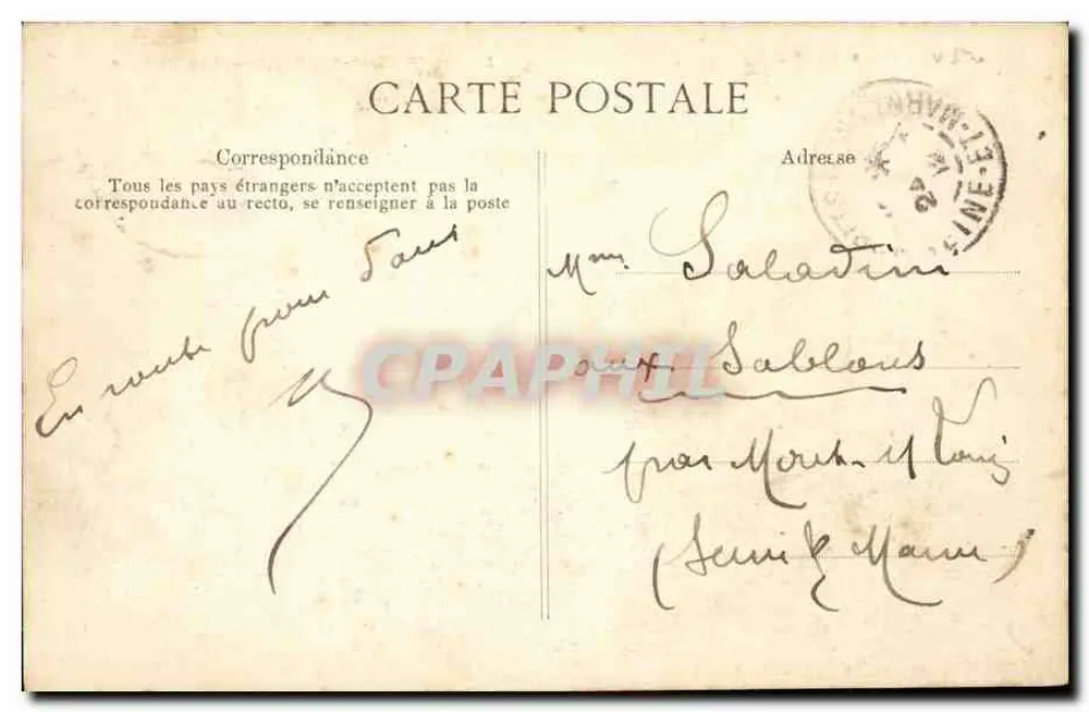 Clermont-Ferrand — Vista Geral — A Auvergne Pittoresca, editor n°51 - Verso