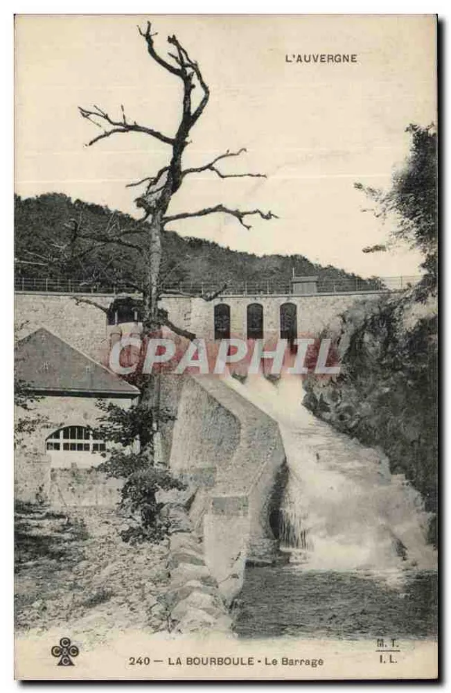 La Bourboule — A Barragem — L'Auvergne - Frente