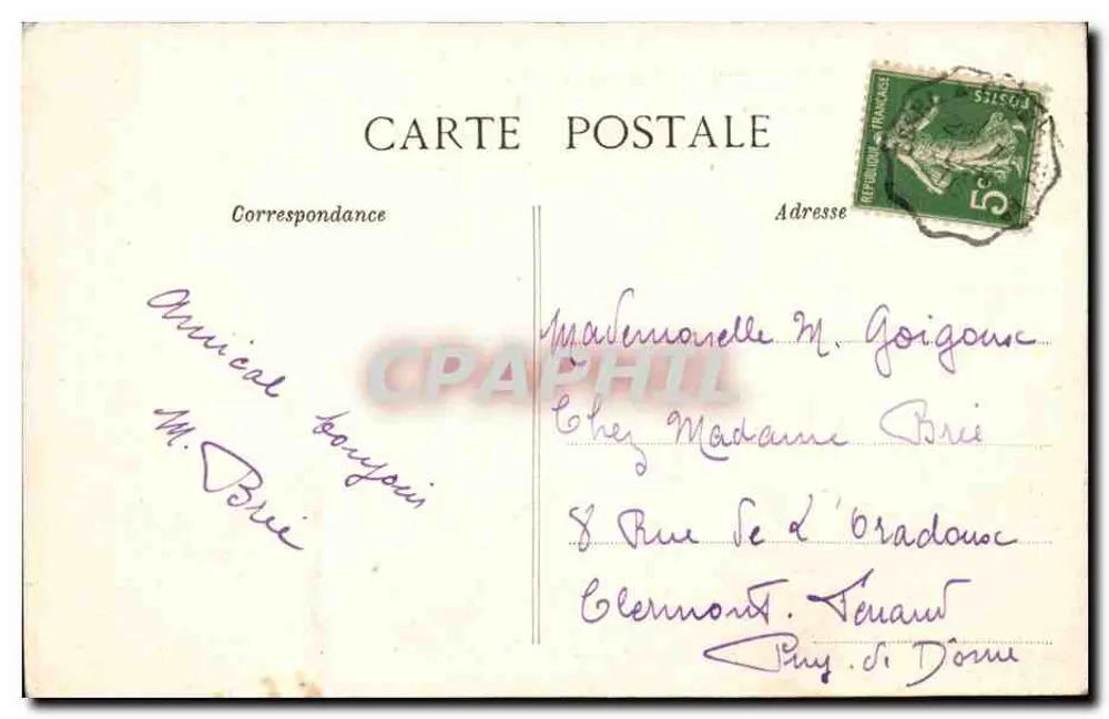 Messeix — Vista Geral — A Auvergne Pitoresca - Verso
