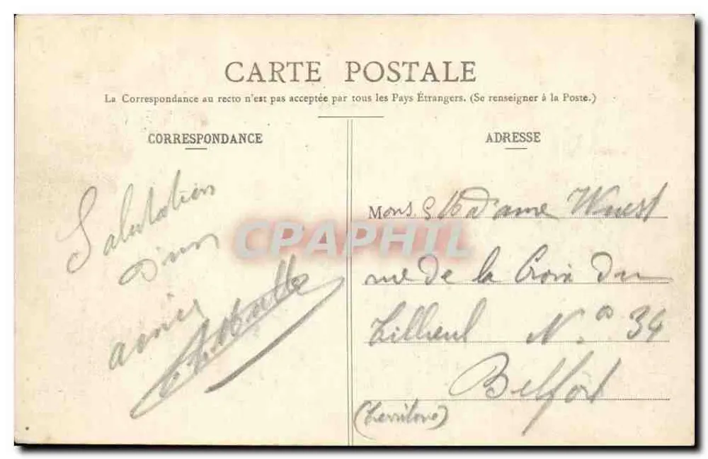 Ronchamp — Vista geral — La Haute-Saône illustrée - Verso