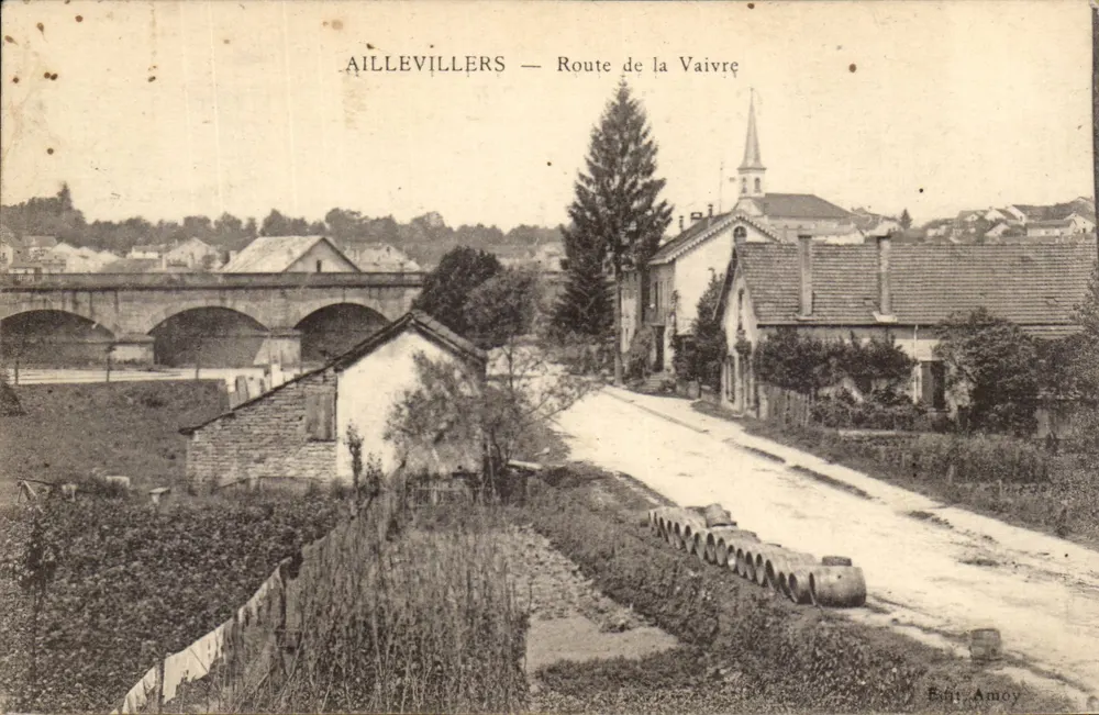 Aillevillers — Estrada da Vaivre — Editor Amoy - Frente