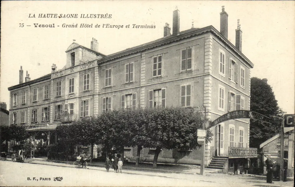 Yesoul - Grand Hôtel de l'Europe und Terminus — La Haute-Saône Illustrée, Nr. 75 - Vorderseite